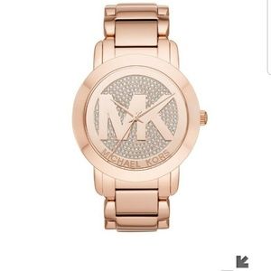 New Michael Kors Ladies Large Runway Rose Gold